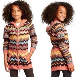 MISSONI for Target Cardigan Zip up Hoodie Tunic XS